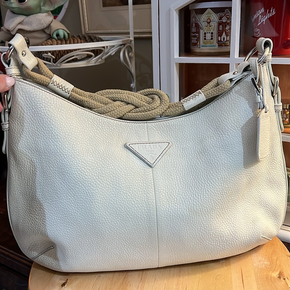 PRADA VITALLO DAINO ROPE HOBO BAG